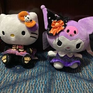 Sanrio Hello Kitty & Kuromi Halloween Plushies 7”